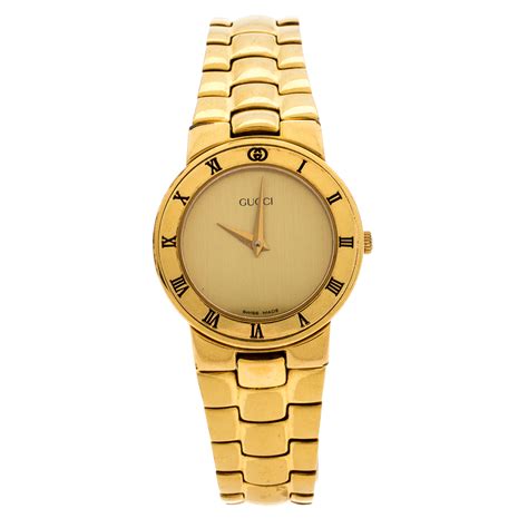 gucci by gucci gold|Gucci gold watch women.